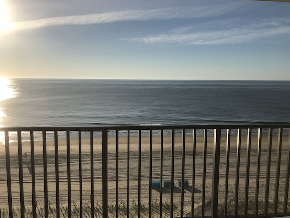 Watch the sunrise on your private oceanfront balcony!