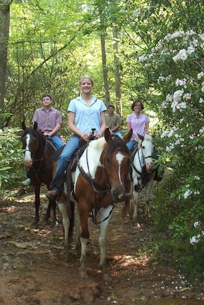 Horseback riding is a fun, onsite, adventure for the entire family.