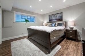 Master Bedroom with King Size Bed.