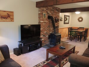 50" HD smart TV with HD cable and blu-ray player