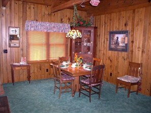 Dining Room, there are also three seats at kitchen counter