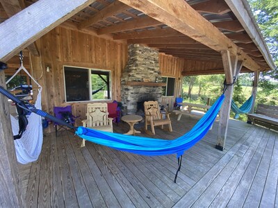 Gorgeous, Amish-Built Post and Beam Cabin on 10 acres, relax and unplug!