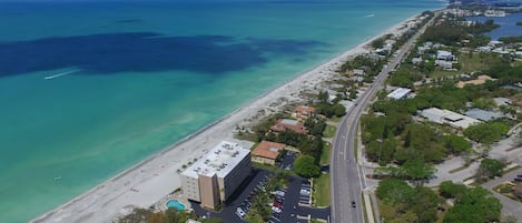 Beach front...toes in the sand view!