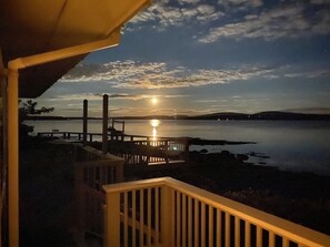 Moonrise viewed from deck off master bedroom