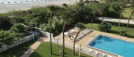 Largest heated pool in Cocoa Beach