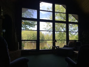 180 degree view of the river from the living room