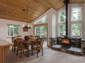 Dining area and access to back deck