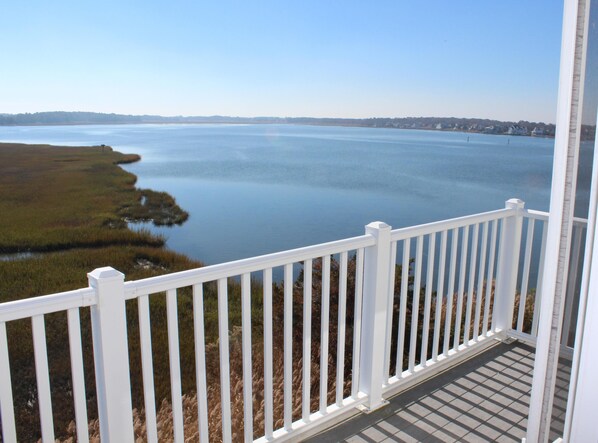 Top floor view from deck.