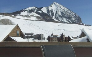 this is the view from the deck in front of the living room.