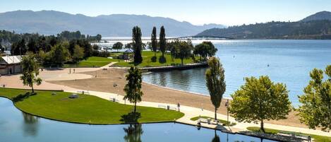 Tugboat beach and the boardwalk, steps from your door!