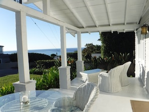 View the ocean from our front porch on this quiet North Laguna Street Ocean Side