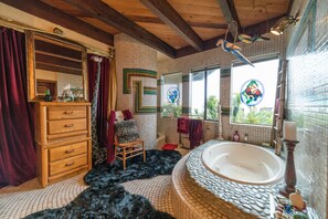 Large bathroom with jacuzzi