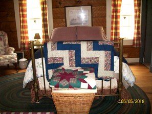 1st Level Bedroom With Full Size Double Bed.