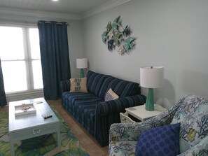 Living room with sleeper sofa