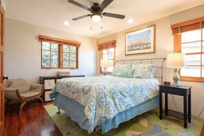 The bright and airy bedroom