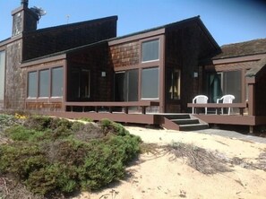 Private deck off living room and master bedroom