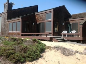 Private deck off living room and master bedroom