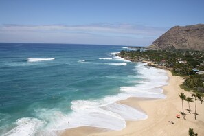 View of the Beach, Looking NW from our Balcony!