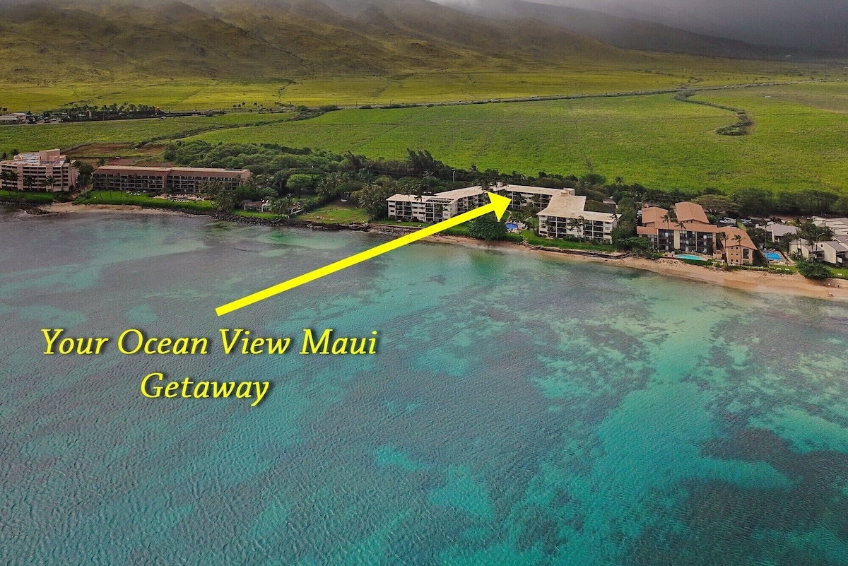 REMODELED Maui Oceanfront Condo w/Pool, Sandy Beach & the sounds of gentle Waves