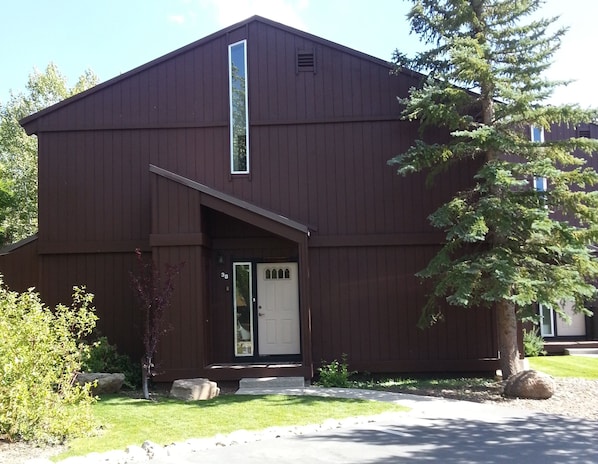 Our Front Door -- Unit #38, 3 parking spaces.
Three parking spaces