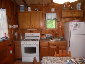 New counters, sink and stove