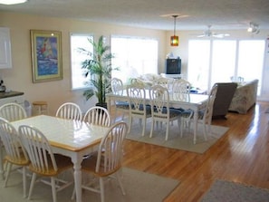 Dining Room 2024 - Open floor plan from Kitchen to Living Room