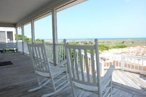 Covered Oceanfront Deck
