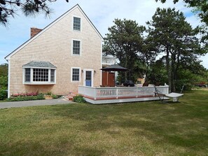 Large yard and spacious deck for entertaining.