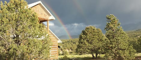 Rainbows frequently grace High Country Heaven. Come find your pot of gold!