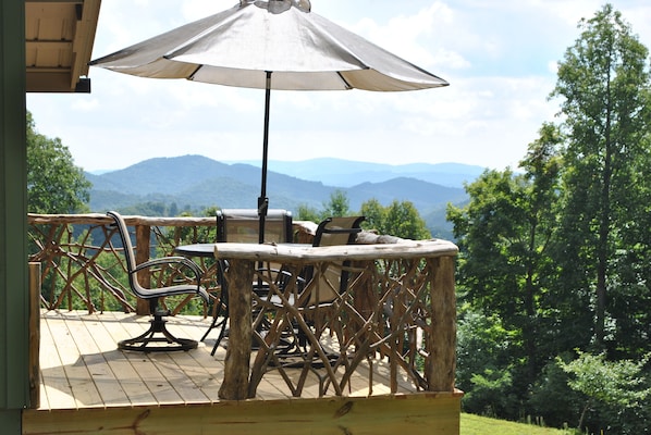 It's all about the view  you will enjoy while sipping coffee on the sunrise deck