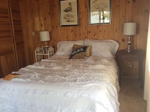 Inviting queen bed in the master bedroom