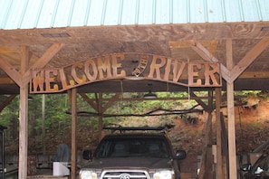 Top of driveway at Blueberry Shoals