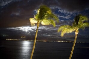 Nighttime view from the lanai