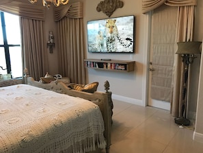65" 4K TV in master bedroom 