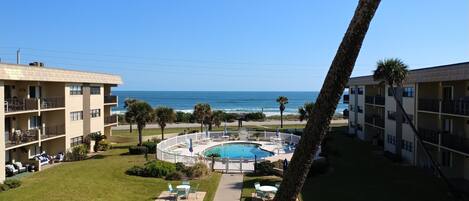 The Balcony View.  Ocean Front with Private Pool