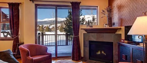 Open floor plan - view of the Ten Mile Range Mountains & Breckenridge slopes