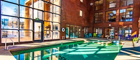 Copper chase heated pool. Open 10am to 10pm.