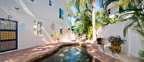 Your own Private heated pool and tropical oasis to relax and enjoy. 