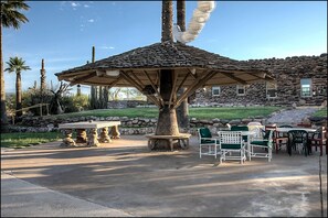 Pavilion on the patio.