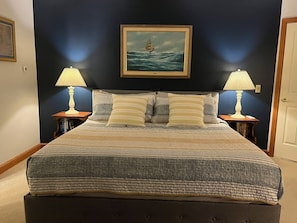 King size bed in main bedroom 