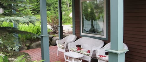 Side porch of guest house