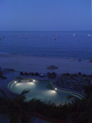 Evenings are equally spectacular as the sun sets behind the villa
