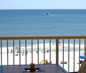 BEACH FRONT BALCONY !