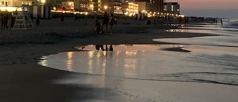 boardwalk at night