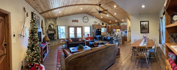 Living area for the holidays.