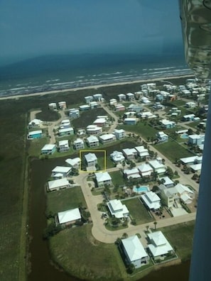 aerial view - house is in yellow box