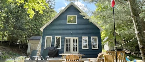 Lakeside view of main cottage