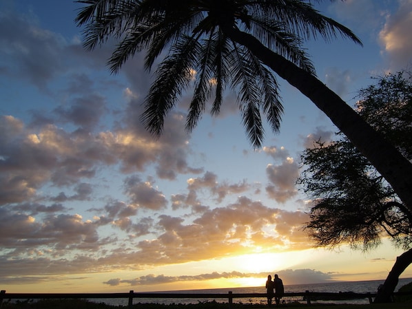 Sunsets at Kamaole 3 are steps away and always breath taking!