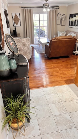 Inviting entry to welcome you and your family