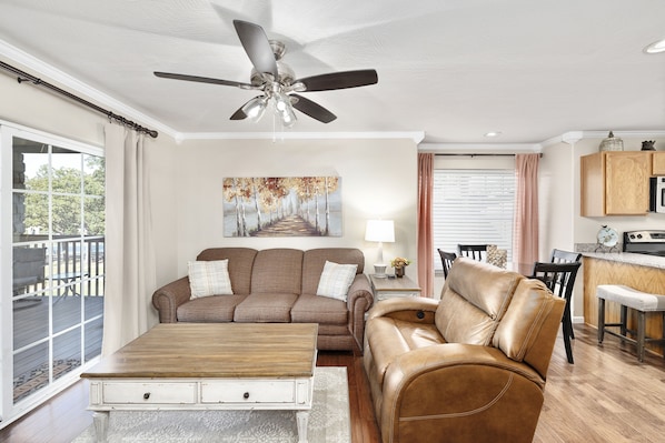 Welcome to our 2 bed/2 bath condo next to SDC & Table Rock Lake.